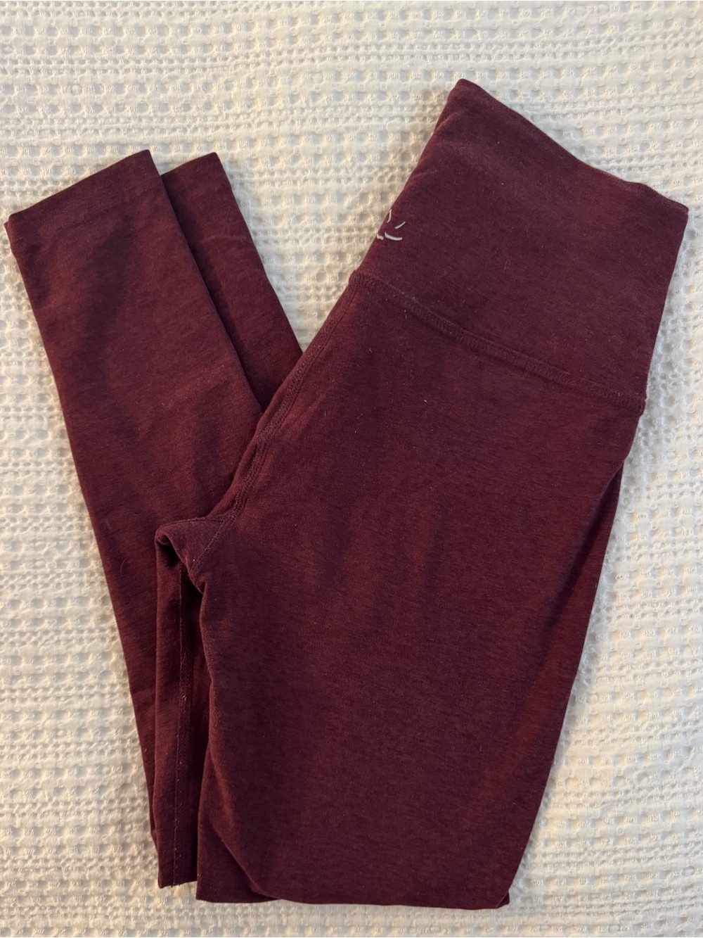 Beyond Yoga Spacedye Burgundy High Rise Full Length Leggings